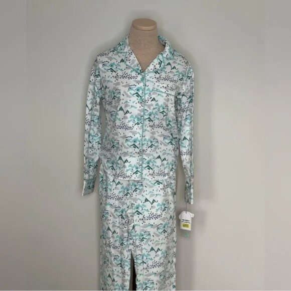 Van Winkle & Co Portuguese Flannel 2-Piece Apline Scenery Pajama Set Size XS - Picture 12 of 13